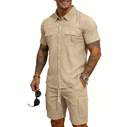Dunmore | Relaxed Pocket Shirt And Shorts Set
