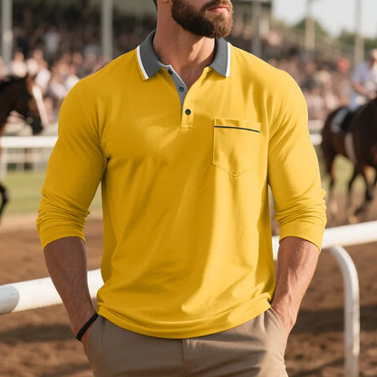 Tavian | Modern Trim Collar Polo Shirt
