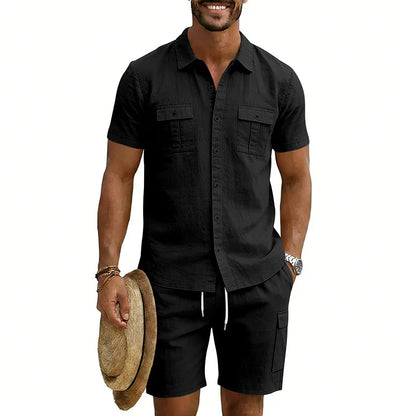 Dunmore | Relaxed Pocket Shirt And Shorts Set