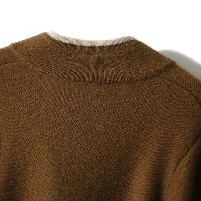 Kerith | Elegant Contrast Edge Cardigan