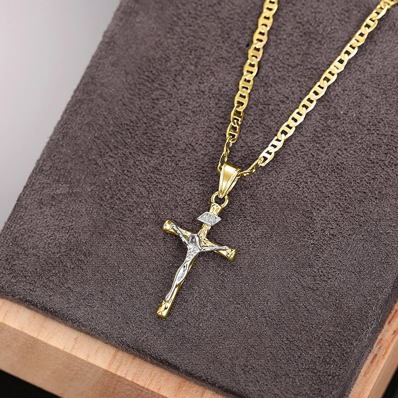 Caelan | Classic Crucifix Chain Necklace