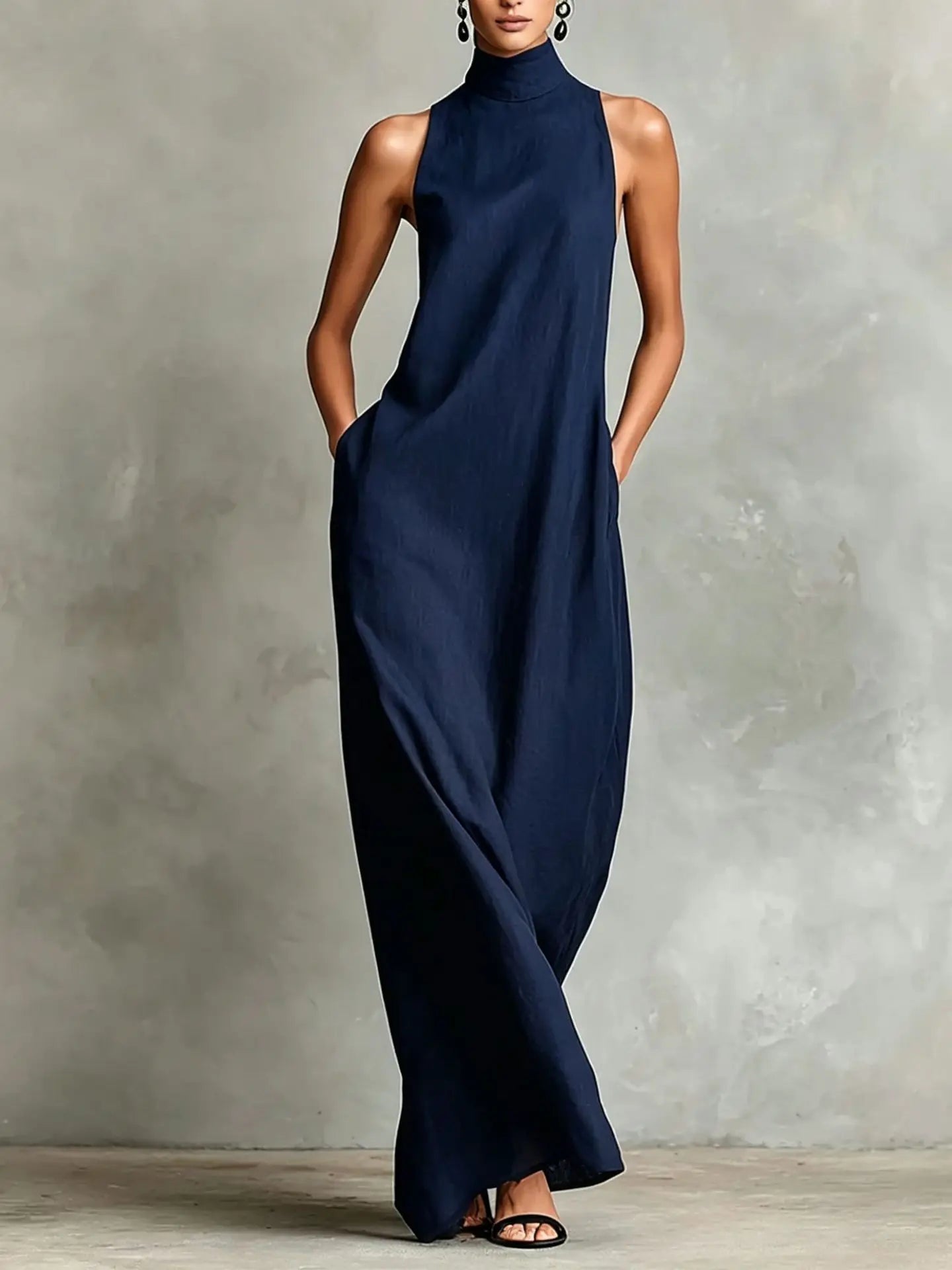 Lysette | Elegant Linen Blend Maxi Dress