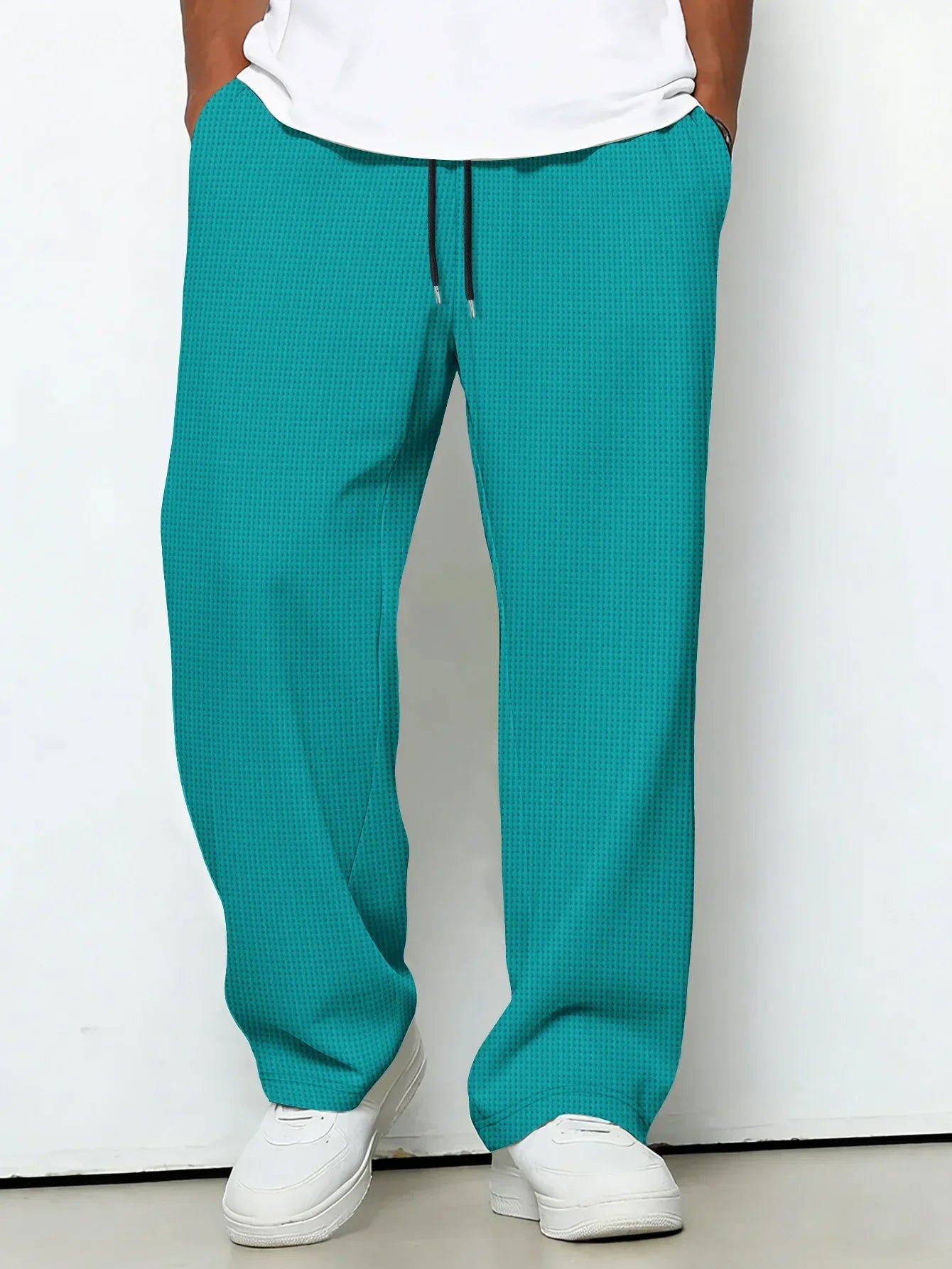 Dawson | Drawstring Waffle Knit Lounge Trousers