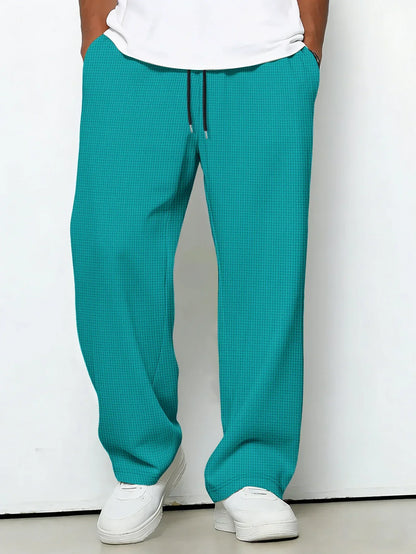 Dawson | Drawstring Waffle Knit Lounge Trousers