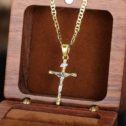 Caelan | Classic Crucifix Chain Necklace