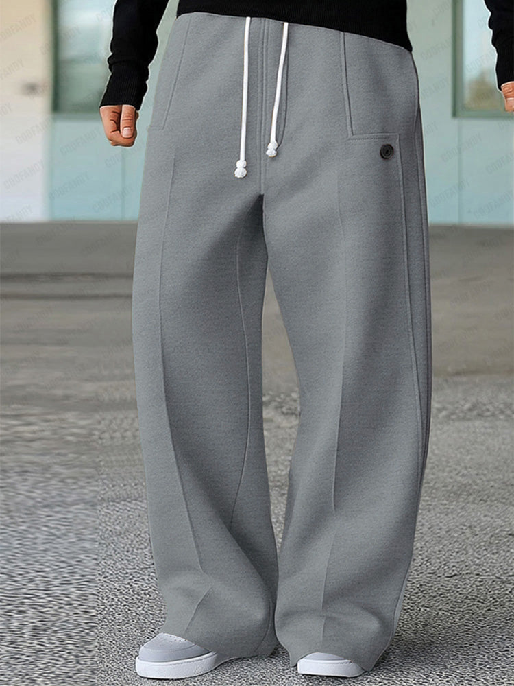 Calvex | Relaxed Wide Leg Lounge Trousers