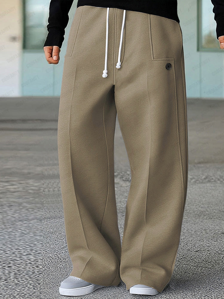 Calvex | Relaxed Wide Leg Lounge Trousers