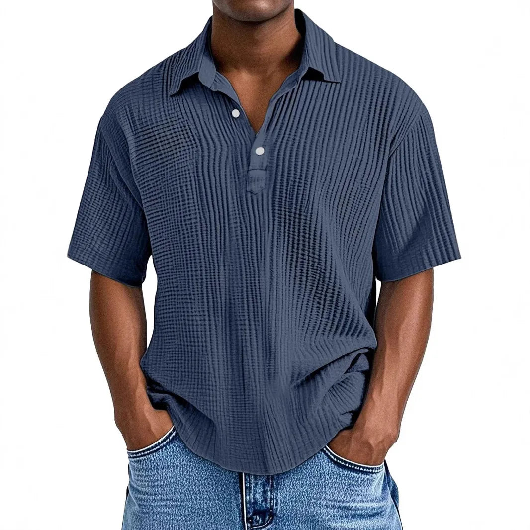 Jorvik | Lightweight Button Neck Polo