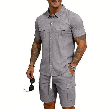 Dunmore | Relaxed Pocket Shirt And Shorts Set