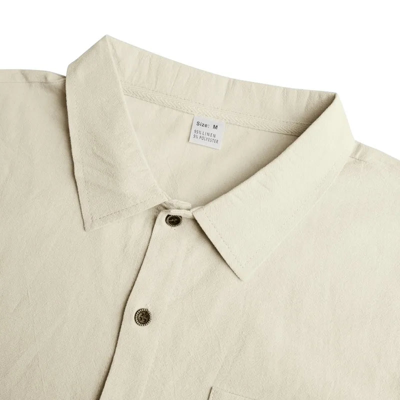 Gideon | Classic Button Up Linen Shirt