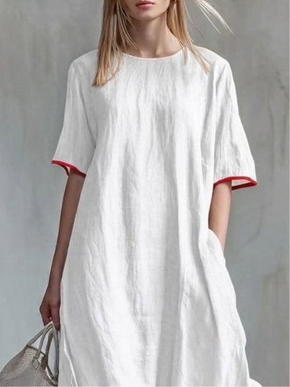 Zavienne | Elegant Linen Blend Maxi Dress