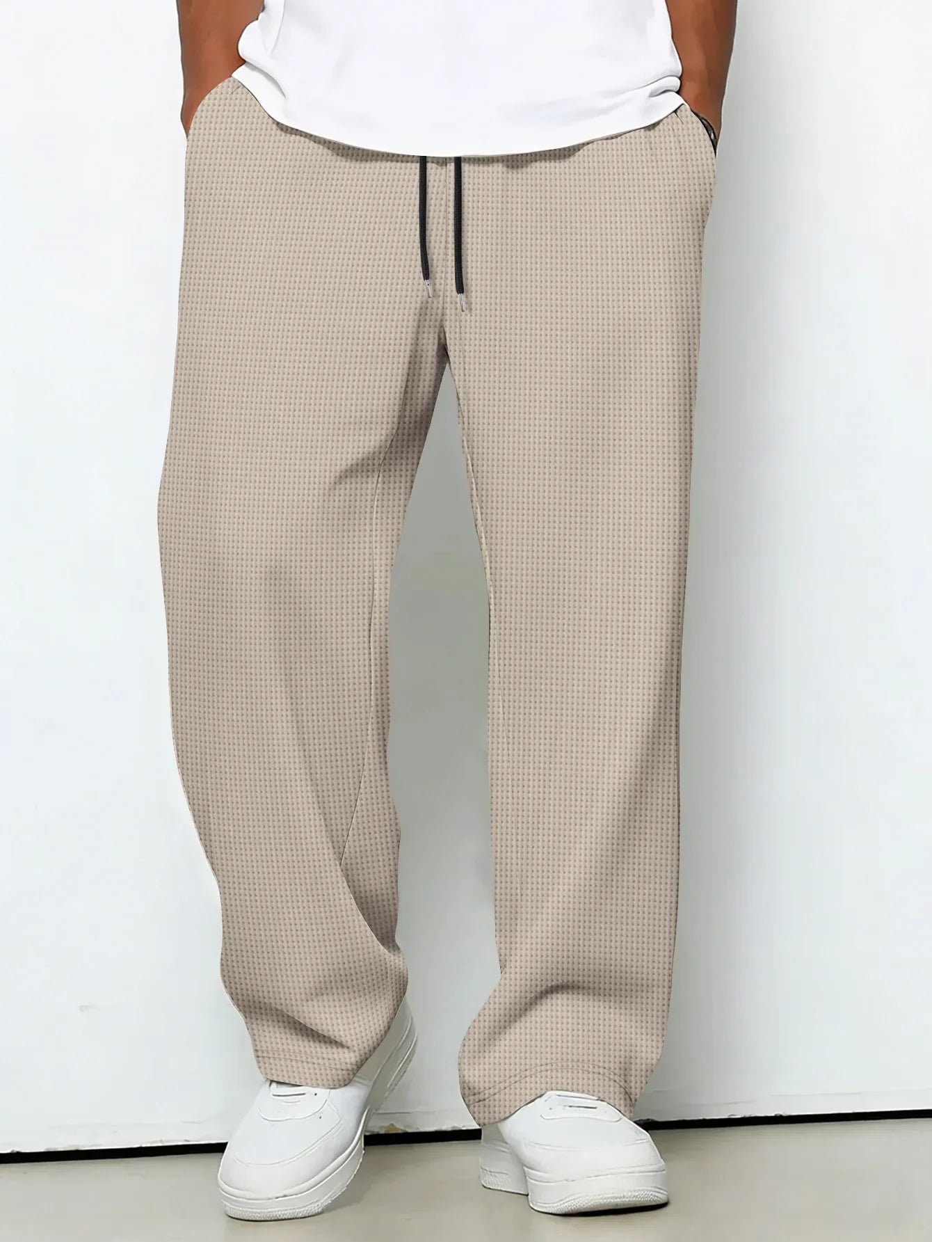 Dawson | Drawstring Waffle Knit Lounge Trousers