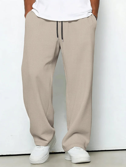 Dawson | Drawstring Waffle Knit Lounge Trousers