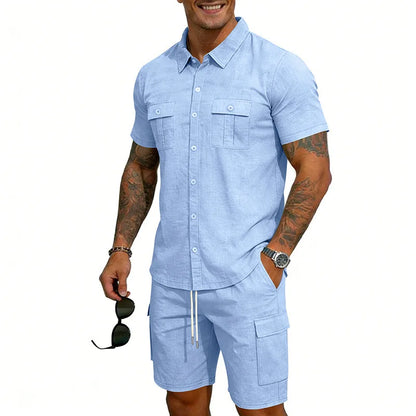 Dunmore | Relaxed Pocket Shirt And Shorts Set