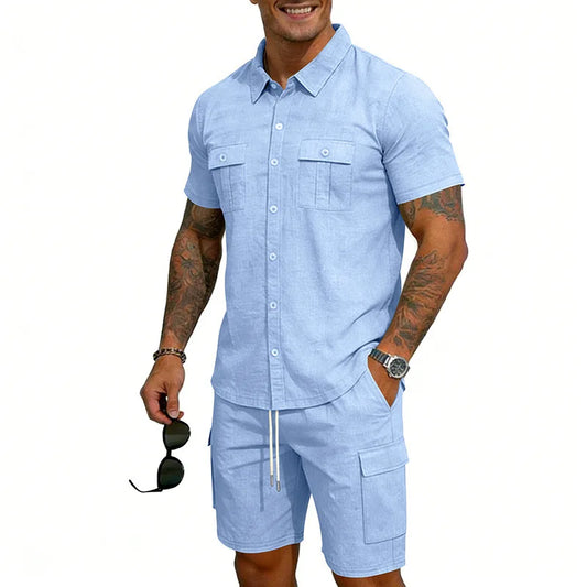 Dunmore | Relaxed Pocket Shirt And Shorts Set