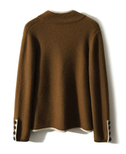 Kerith | Elegant Contrast Edge Cardigan