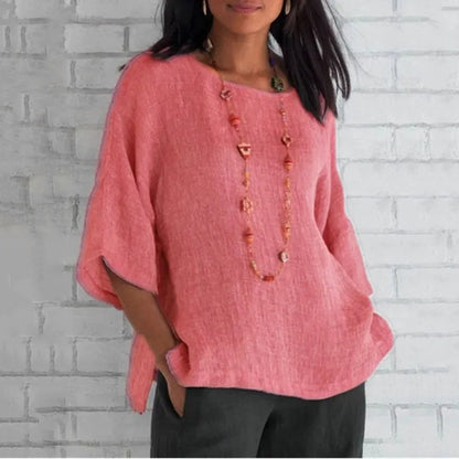 Rivella | Textured Oversized Tunic Blouse