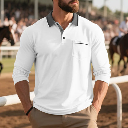 Tavian | Modern Trim Collar Polo Shirt