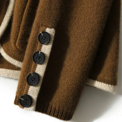 Kerith | Elegant Contrast Edge Cardigan