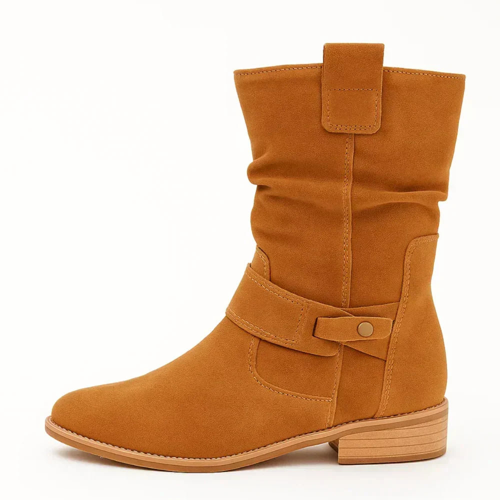 Zorielle | Classic Suede Mid Calf Boots