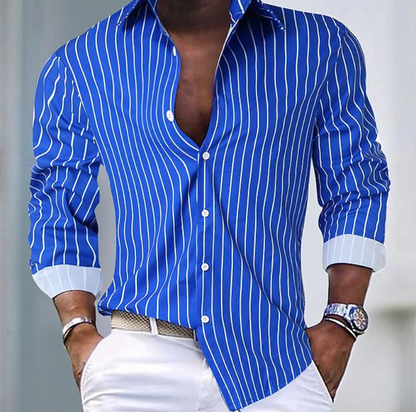 Emerson | Classic Long Sleeve Stripe Shirt