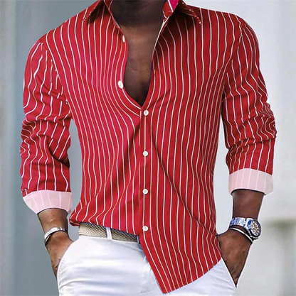 Emerson | Classic Long Sleeve Stripe Shirt