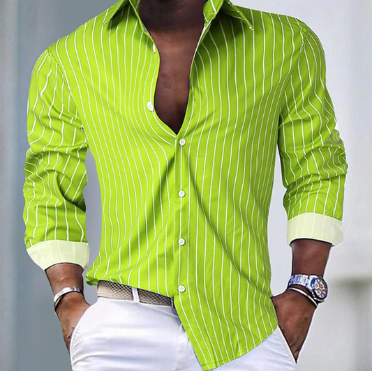 Emerson | Classic Long Sleeve Stripe Shirt