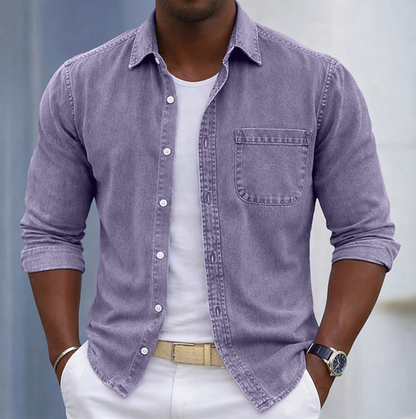 Bastian | Casual Denim Look Shirt