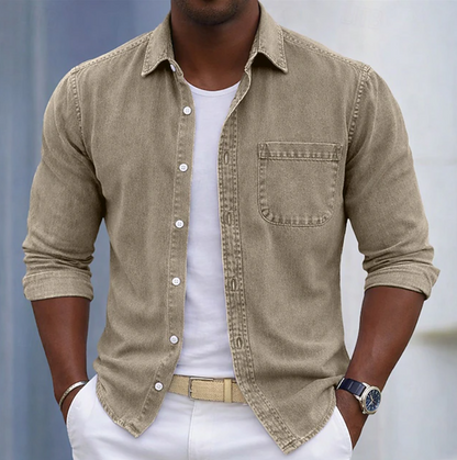 Bastian | Casual Denim Look Shirt