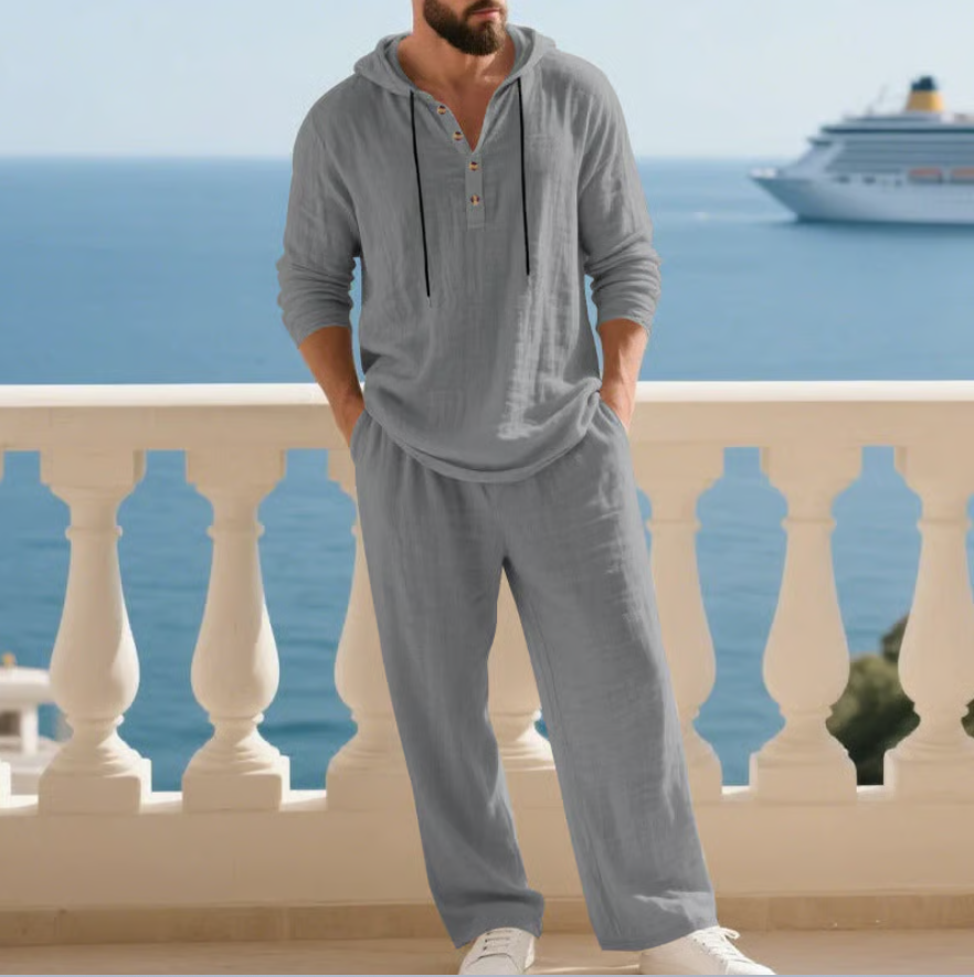 Branton | Coastal Drawstring Two Piece Set