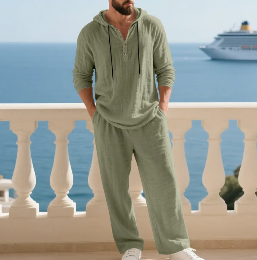 Branton | Coastal Drawstring Two Piece Set