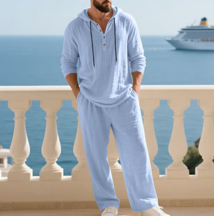 Branton | Coastal Drawstring Two Piece Set