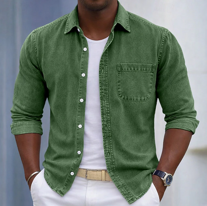 Bastian | Casual Denim Look Shirt