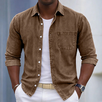 Bastian | Casual Denim Look Shirt