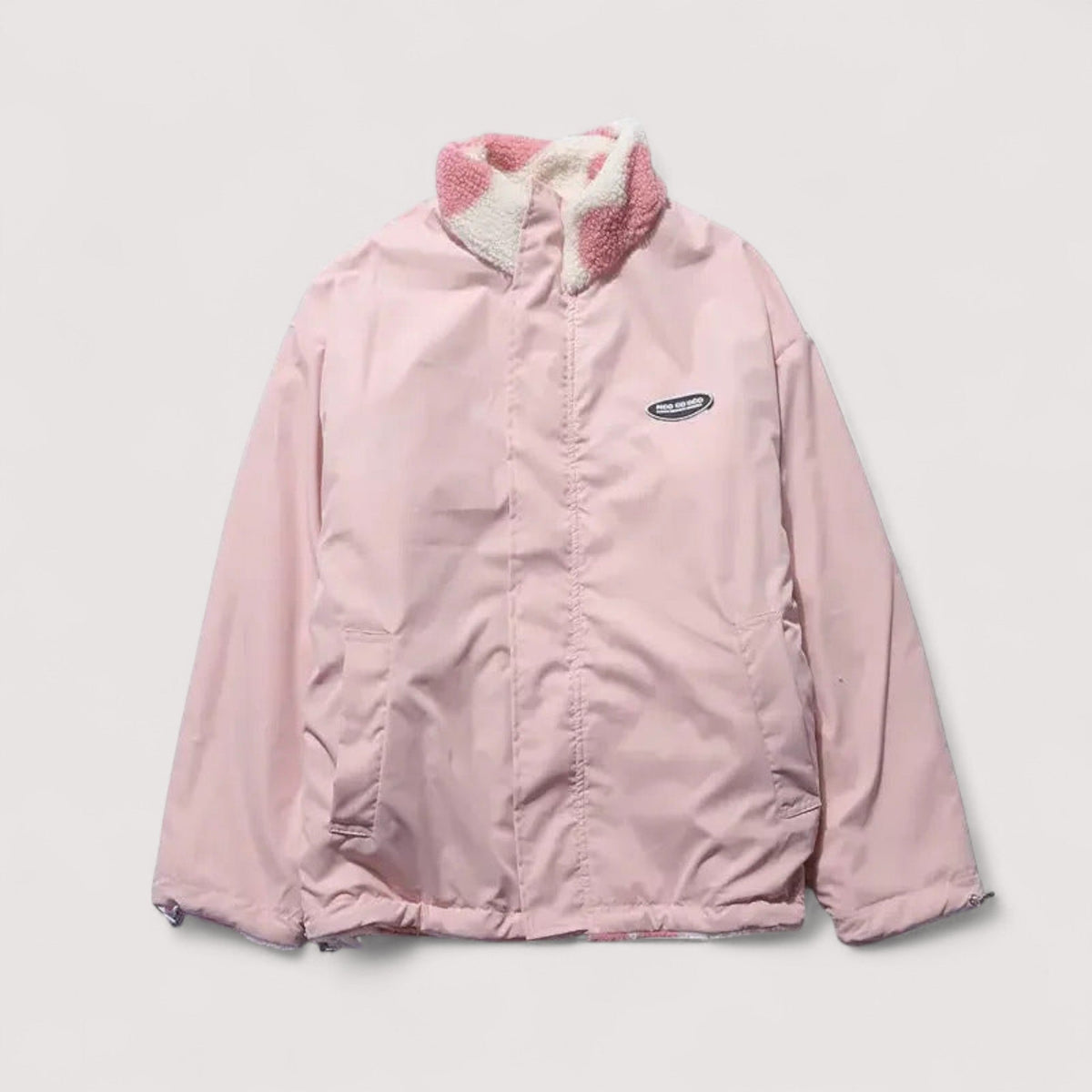 Linetta | Reversible Heart Sherpa Jacket