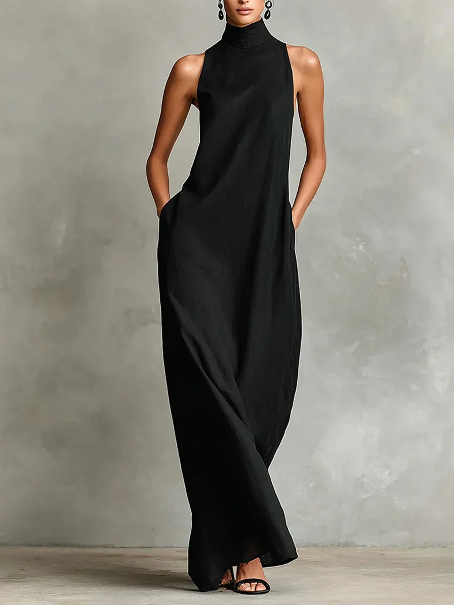 Lysette | Elegant Linen Blend Maxi Dress