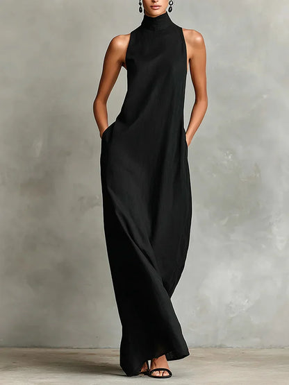Lysette | Elegant Linen Blend Maxi Dress