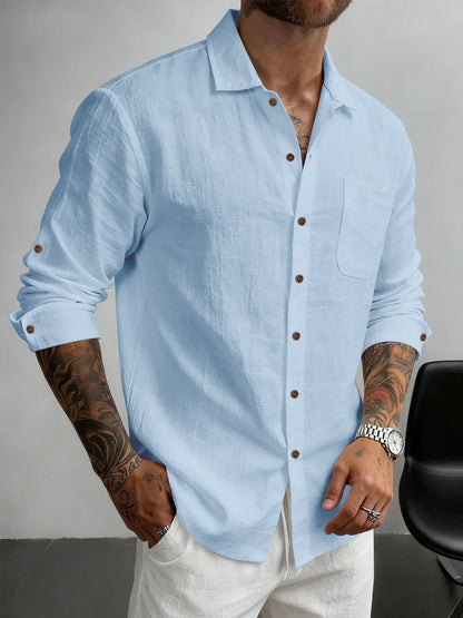 Gideon | Classic Button Up Linen Shirt