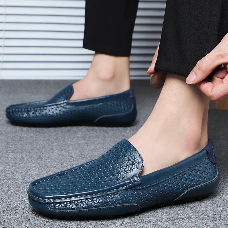 Hamish | Breathable Woven Driving Loafers
