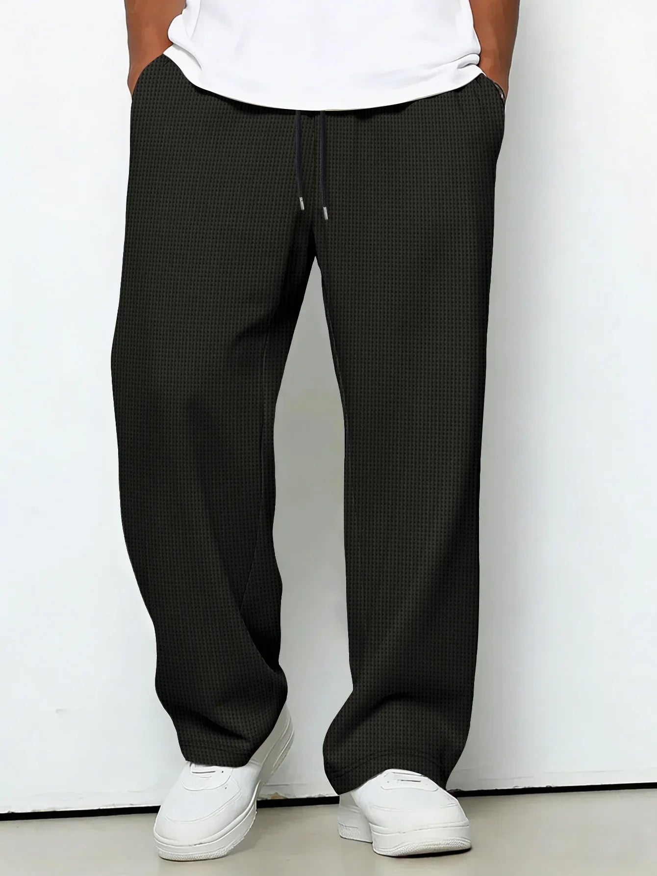 Dawson | Drawstring Waffle Knit Lounge Trousers