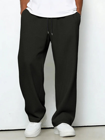 Dawson | Drawstring Waffle Knit Lounge Trousers
