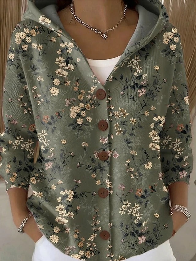 Willora | Artistic Hooded Knit Cardigan