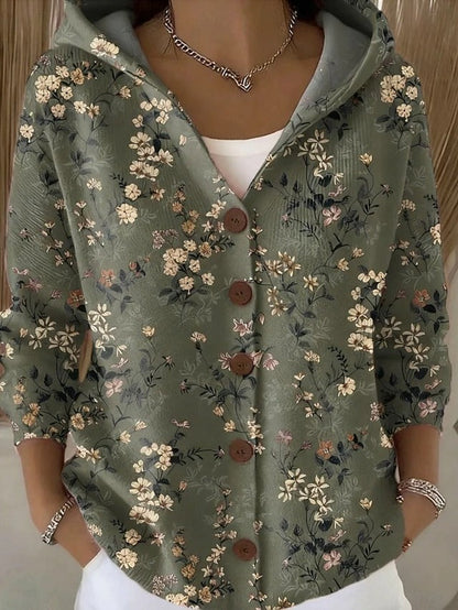 Willora | Artistic Hooded Knit Cardigan