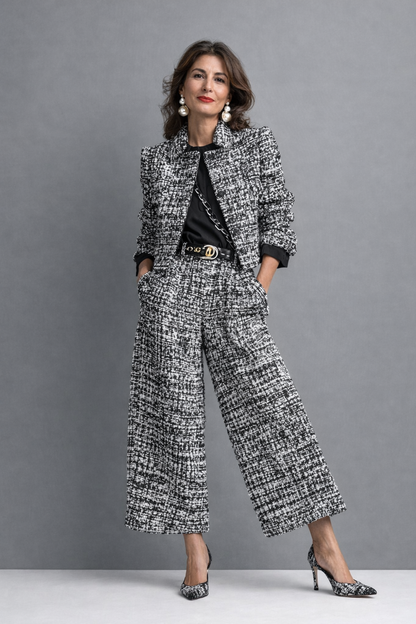 Quenara | Classic Tweed Jacket Trouser Set