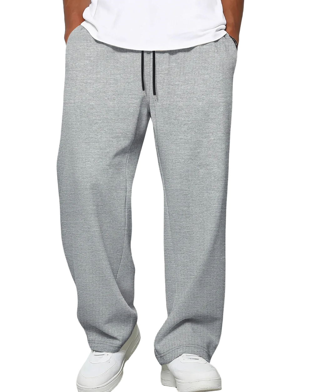 Dawson | Drawstring Waffle Knit Lounge Trousers