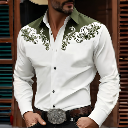 Corwyn | Embroidered Collar Dress Shirt