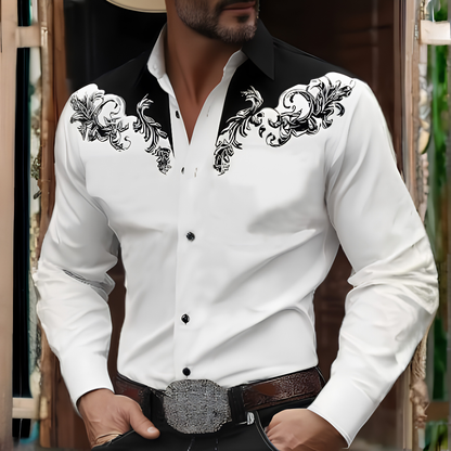 Corwyn | Embroidered Collar Dress Shirt