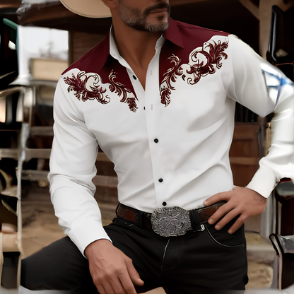 Corwyn | Embroidered Collar Dress Shirt