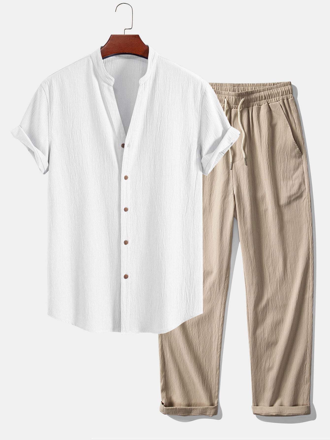Lucan | Breezy Textured Casual Two Piece Set