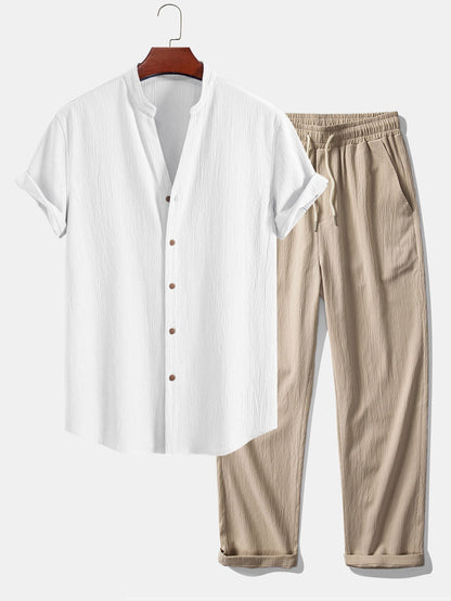 Lucan | Breezy Textured Casual Two Piece Set
